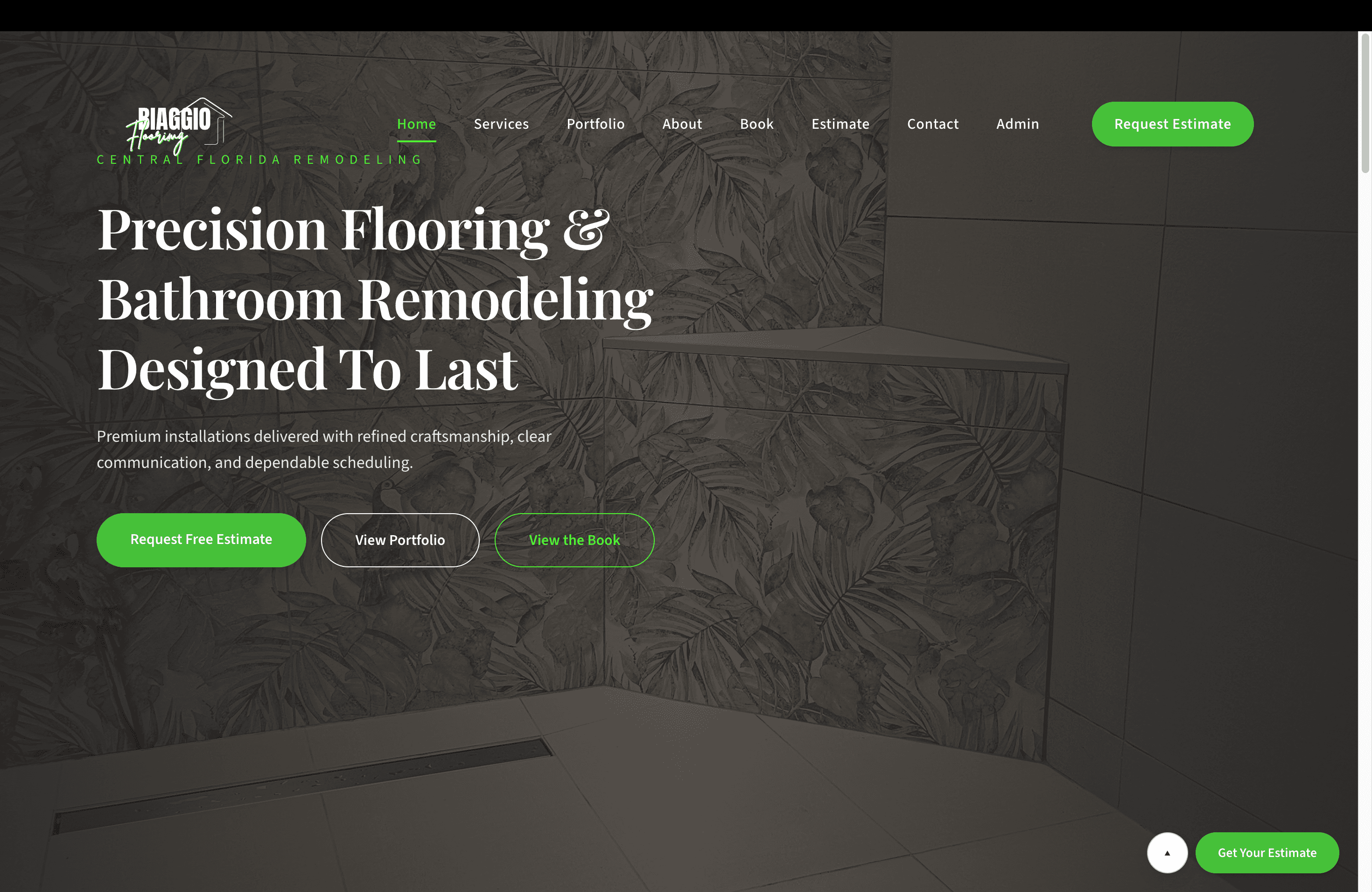Biaggio Flooring website preview